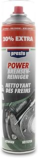 presto Power Brake Cleaner 600 ml - Spray Jet Cleaning Spray | Removes oil, grease and brake fluid without leaving any residue - protects O-rings and brake hoses, acid-free