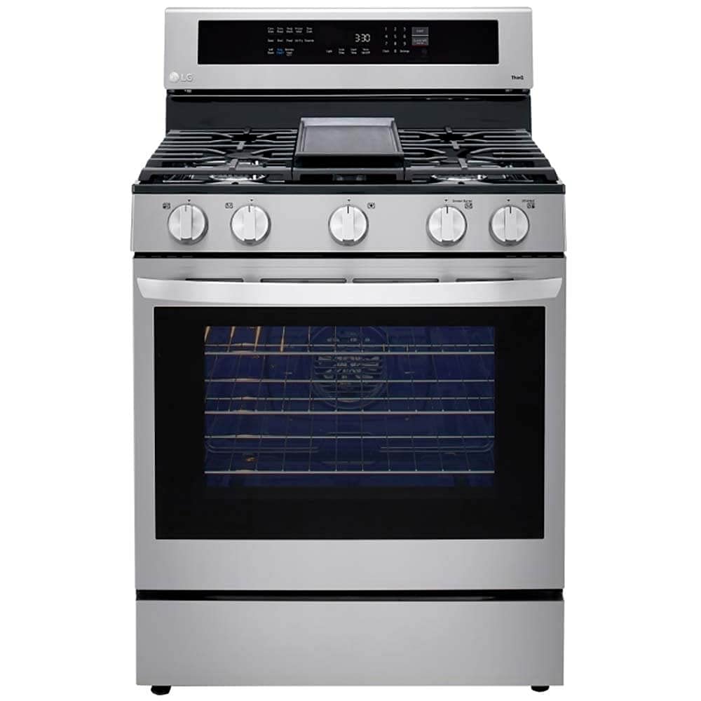 LG 5.8 cu. ft. Smart Wi-Fi Enabled True Convection InstaView Gas Range Oven with