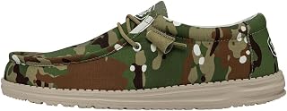 HEYDUDE Men's Wally Camo | Men's Loafers | Men's Slip On Shoes | Comfortable & Light-Weight