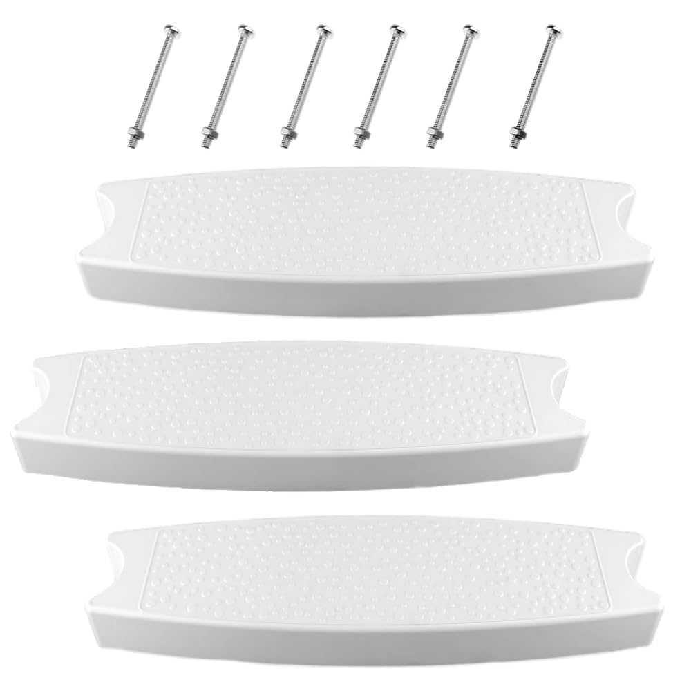 3PCS 19.7" Pool Ladder Steps with 6PCS Stainless Steel Screws for Inground and A