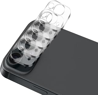 Camera Lens Protector for iPhone 15 6.1 inch and iPhone 15 Plus 6.7 inch, Ultra HD, 9H Hardness, Anti-Scratch, Case Friendly, Easy to Install [5 Pack]