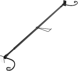 Front Door Garland Hanger, Adjustable to Different Door Widths | Heavy-Duty Cast Iron, Decorative Christmas Decor, Pressure Mount - No Nails, Screws, or Damage