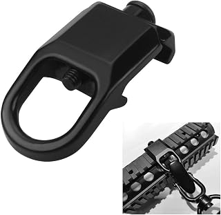 1 Pieces Rail Adapter, 20mm Rail Clip Steel Rail Attachment Point for Tactical Paintball Weaver Rail (Black)