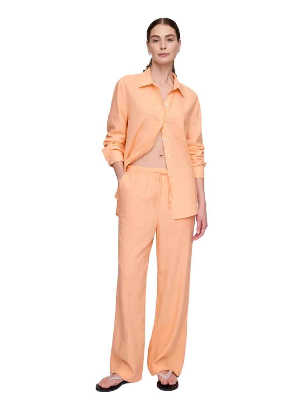 GAP Ladies Wide Leg Linen Trousers
