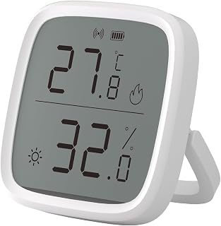 SONOFF SNZB-02D Zigbee LCD Smart Temperature Humidity Sensor,Works with Alexa/Google Home, SONOFF ZigBee Bridge Is Required, Battery Is Included