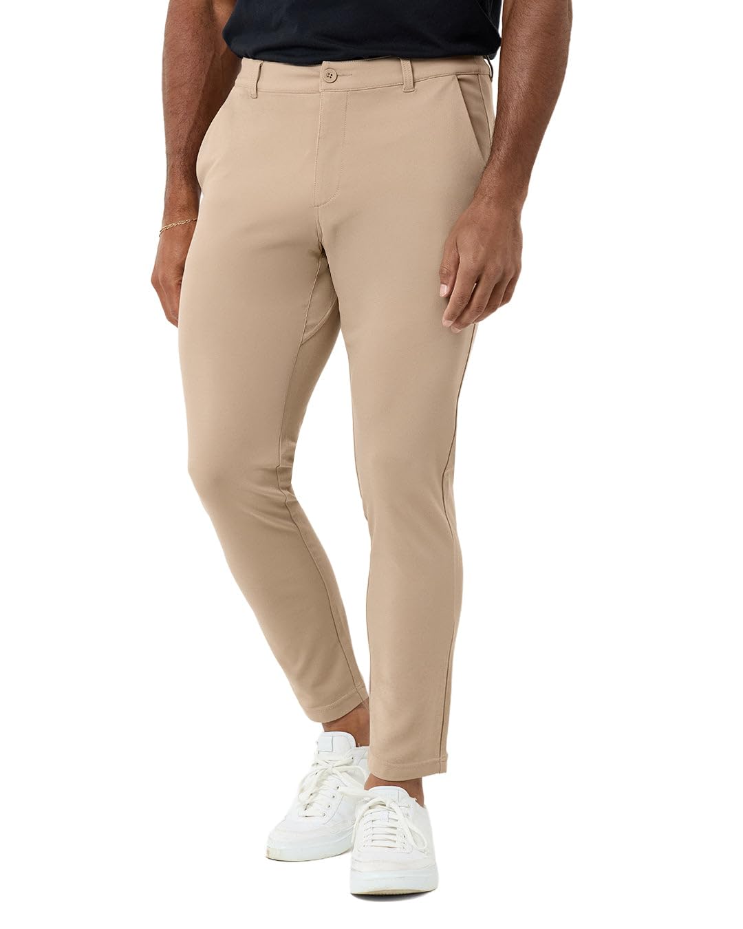 Casual Pants for Men Slim Fit Stretch Chino Tech Travel Pants Tapered