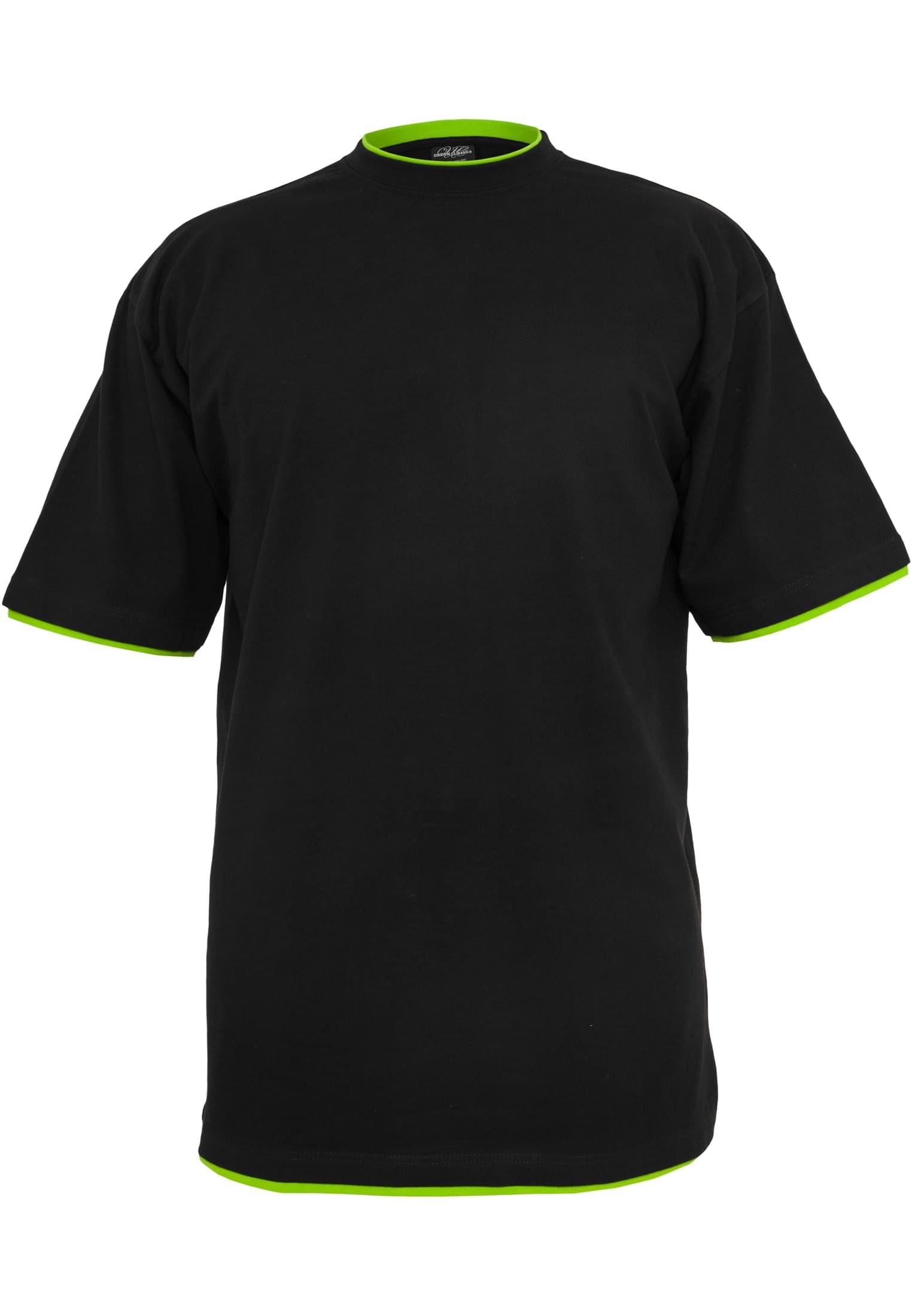 Urban Classics Men's Tall T-Shirt Short Sleeve Black Oversized