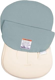 Snuggle Me Organic Cotton Muslin Newborn Baby Lounger Cover - Slate | 100% Organic Cotton Baby Nest Slipcover For Infant Lounger, Soft &amp; Breathable For Boys Girls, Machine Washable