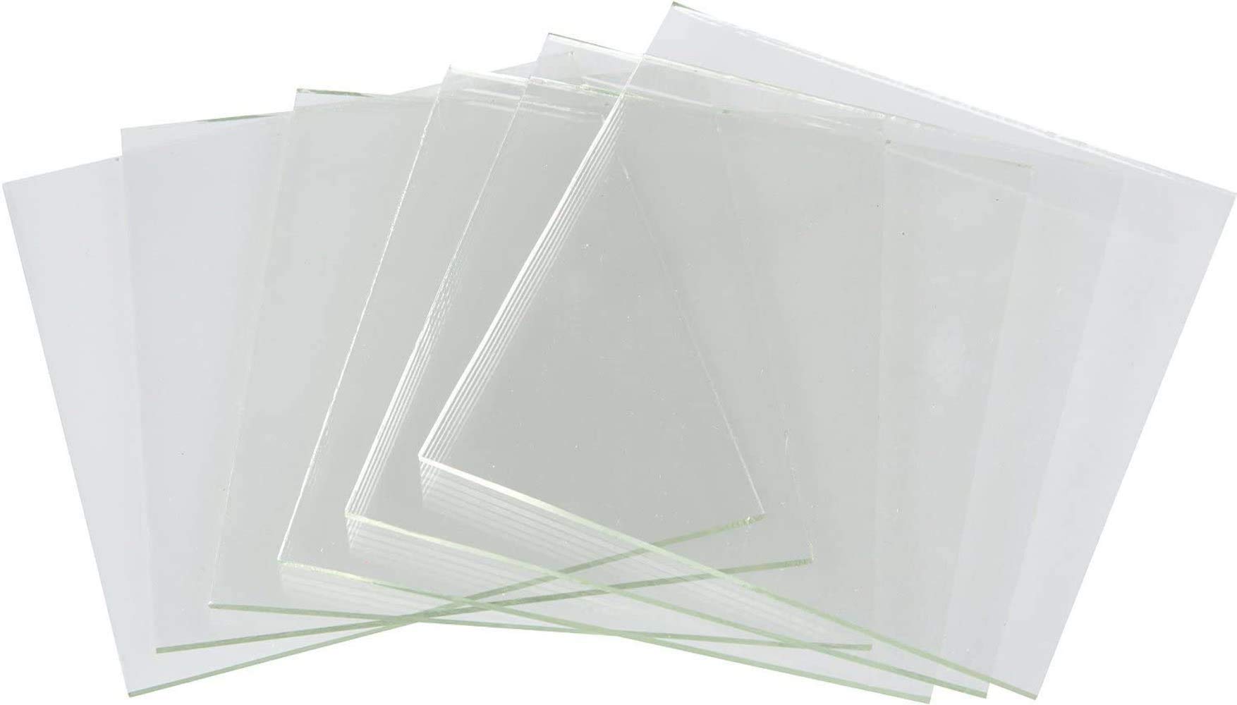 System 96 COE 96 Clear Fusing Glass Squares - 6 Pack (4x4)