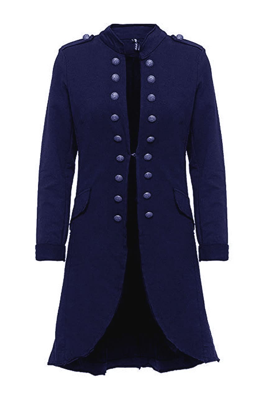 Fashion You Want Women's Blazer Admiral Jacket Military Army Style Long S - XXL 