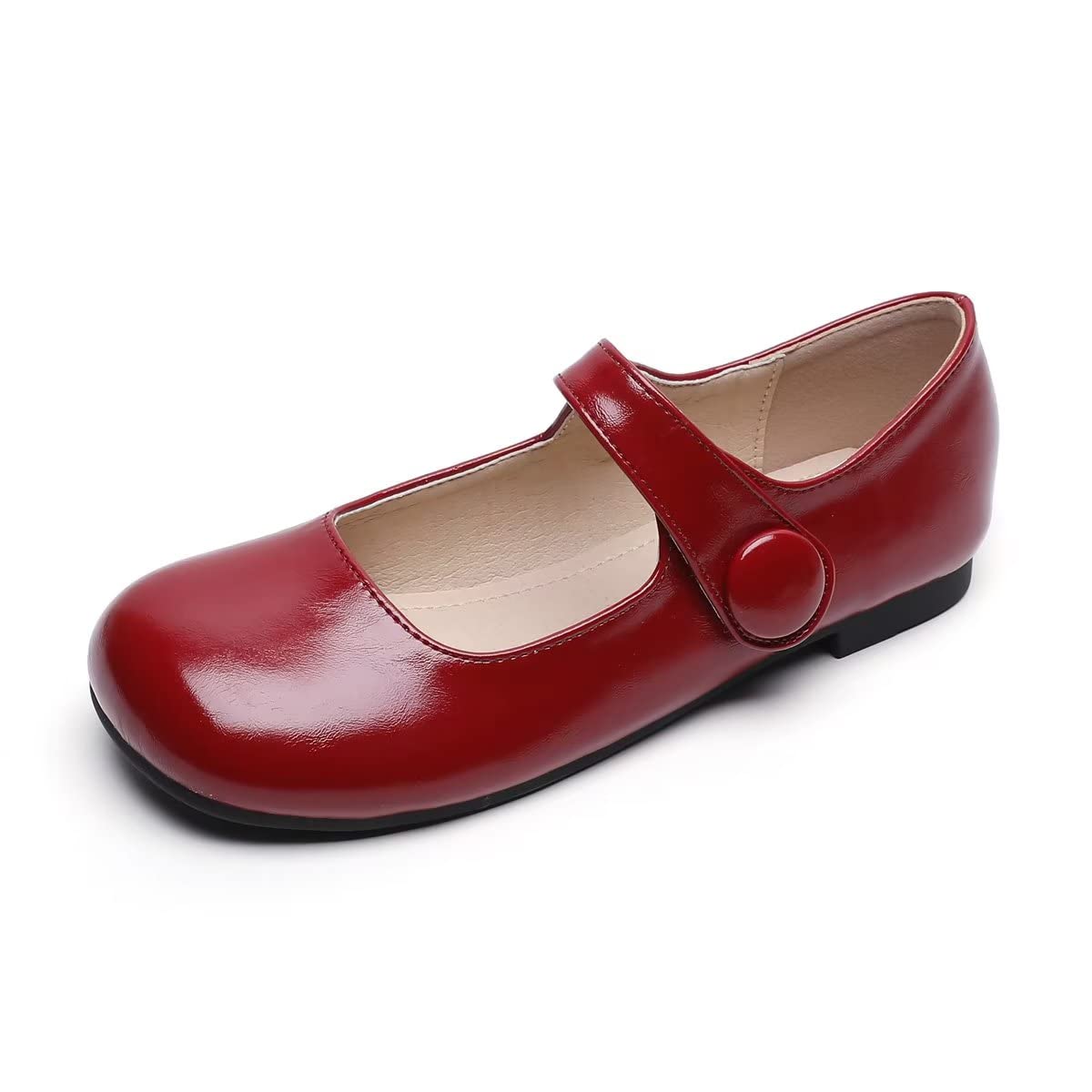 LUXINYU Women's Slip on Flats,Classy Round Toe Solid Classic Mary Jane Ballet Da