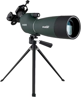 SVBONY SV28 Spotting Scope, Angled 25-75x70 with Tripod for Target Shooting | Spotter Scope, Beginner for Bird Watching, Wildlife, Clearly at 200 Yards, with Phone Adapter, Light Waterproof Fogproof
