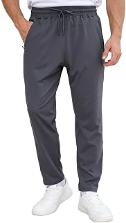 Tansozer Tracksuit Bottoms Men Joggers with Zip Pockets Running Sports