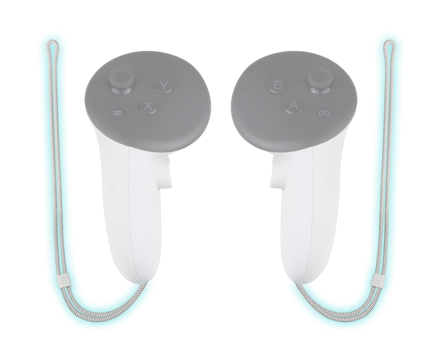 SOULWIT Controller Straps for Meta Quest 3/3S VR Controllers - White | 1 Pair Wr