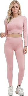 2 Pieces Workout Sets for Women Leggings with Padded Sports Bras