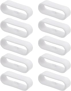 HARFINGTON Watch Band Strap Loops Silicone Replacement Fastener Rings Silicone Watch Holder Keeper