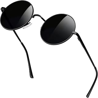 KANASTAL Retro Rund Sonnenbrille Herren Damen