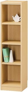Shirai Sangyo TNL-1231NA Free-Combination Rack, Gap Storage, Bookshelf, Wide Variety of Sizes, Easy to Match Any Room, Shelf Load Capacity 22.0 lbs (10 kg), Natural Brown, Width 12.2 inches (31 cm),