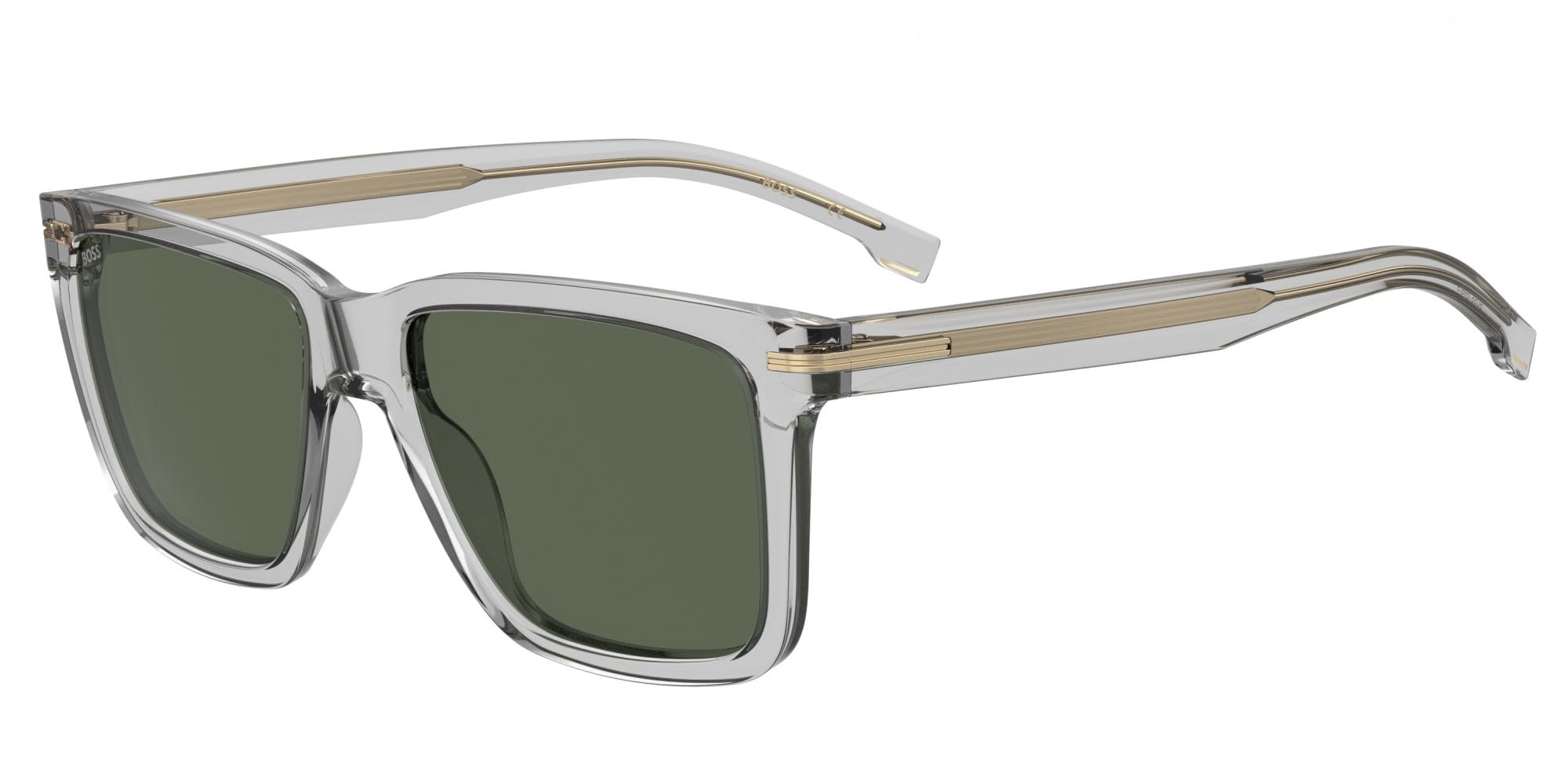 Boss Lunettes de Soleil 1598/S TRANSPARENT GREY/GREEN 55/17/145 homme