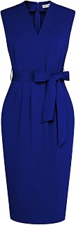 GRACE KARIN Women's Bodycon Knee Length Sleeveless Dress with Pockets