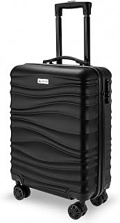 Avio Carry-On Cabin Luggage 55x40x20cm | Hard Shell Suitcase 4 Wheels | SPINNER WHEELS DESIGN: lightweight · telescopic handle · organised interior · Ryanair approved · underseat bag · hand luggage