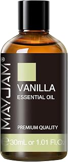 MAYJAM Vanilla Essential Oil for Diffuser Aromatherapy DIY Soap, 1.01fl.oz | Vanilla Oil for Skin, Long Lasting Scents Essential Oils for Candle Making, Ideal for Home Office Yoga Use