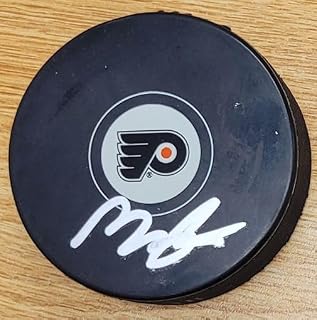 Autographed Morgan Frost Philadelphia Flyers Hockey Puck