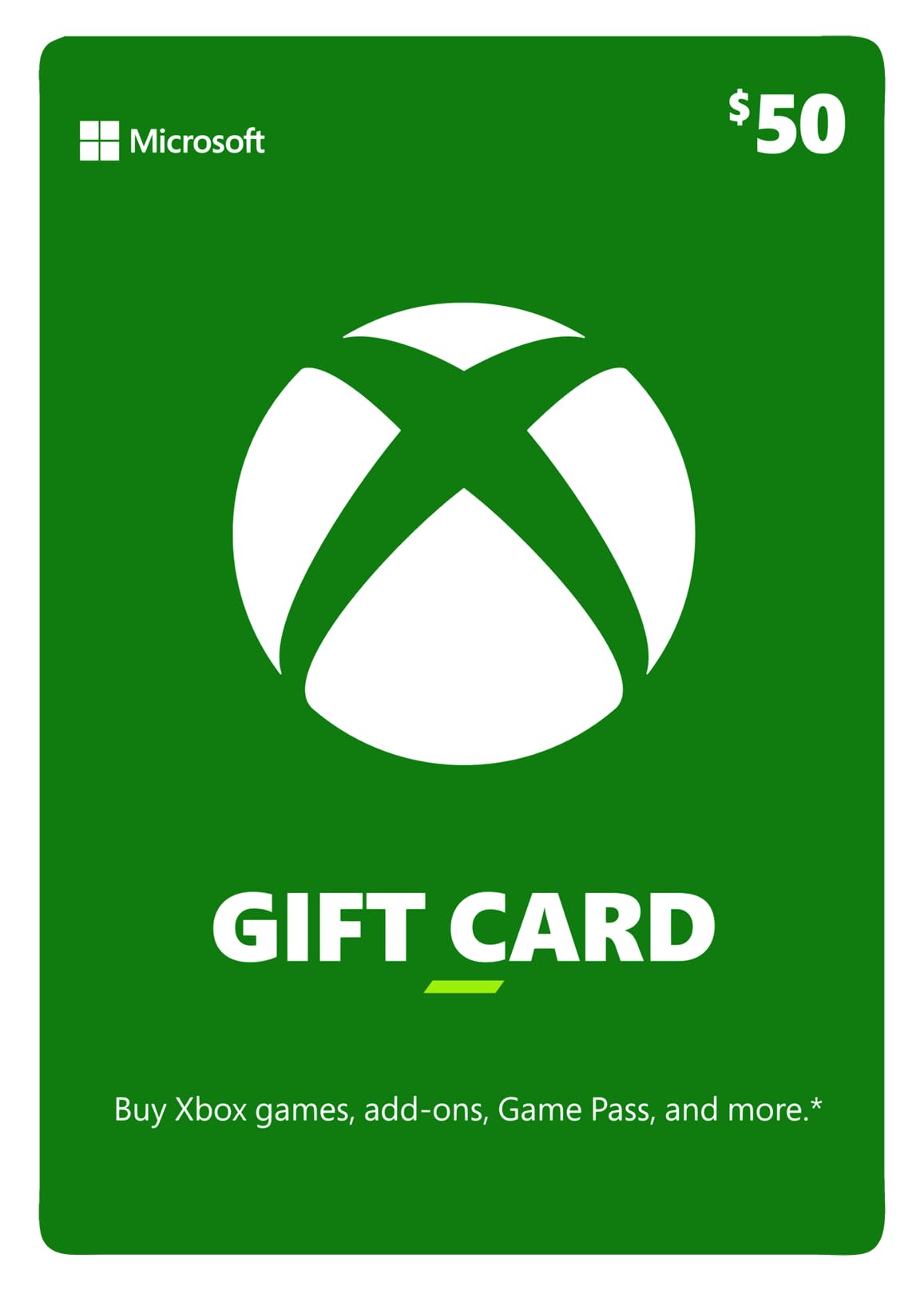 Xbox Microsoft Physical Gift Card (Physical Delivery) - $50 | $50