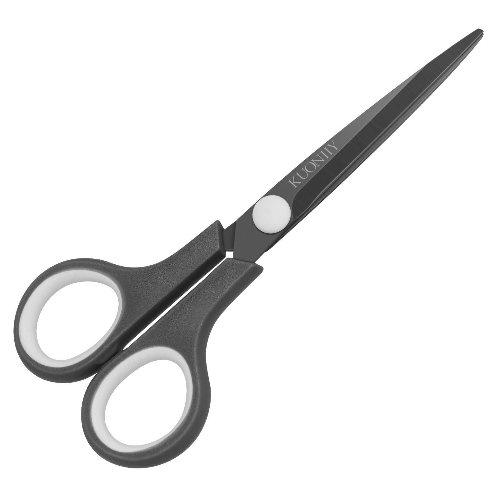 KUONIIY Scissors Ultra Sharp Titanium Coating Blades Soft Comfort-Grip Handles M