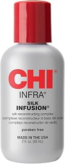CHI Infra Silk Infusion, Silk Reconstructing Leave-In Hair Treatment, 2 Oz | Creates Smooth, Shiny &amp; Strong Hair