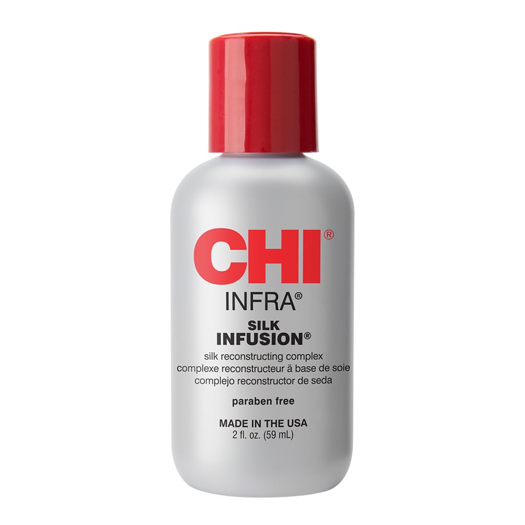 CHI Infra Silk Infusion, Silk Reconstructing Leave-In Hair Treatment, 2 Oz | Cre