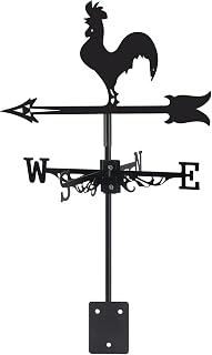 VESTCDF Rooster Metal Weather Vane Wind Direction Indicator Outdoor Weather Vanes Roof Mount Yard Patio Wind Vanes for OutsideYard Farm Garden Patio Decoration