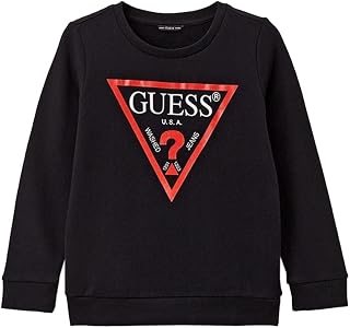Guess Sweat Noir Garçon GUESS Tracksuit Jersey for Children and Boys (Pack of 1)