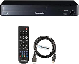 Region Free Blu-Ray Player Compatible with Panasonic DMP-BD Multi Region Code Free | Blu-Ray Regions A, B, C | DVD Regions 0-8 with Dynastar 6FT HDMI Bundle