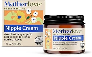 Motherlove Nipple Cream (1 oz) | Organic Lanolin-Free Nipple Cream for Breastfeeding—Benefits Nursing &amp; Pumping Moms