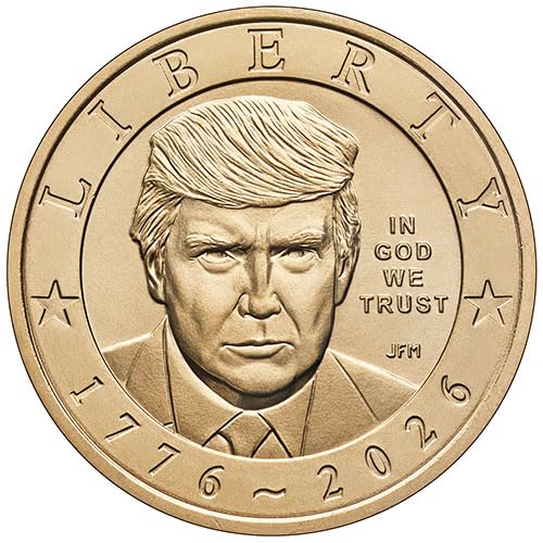 2026 P AU/BU 250th Anniversary Semiquincentennial President Trump One Dollar Coi