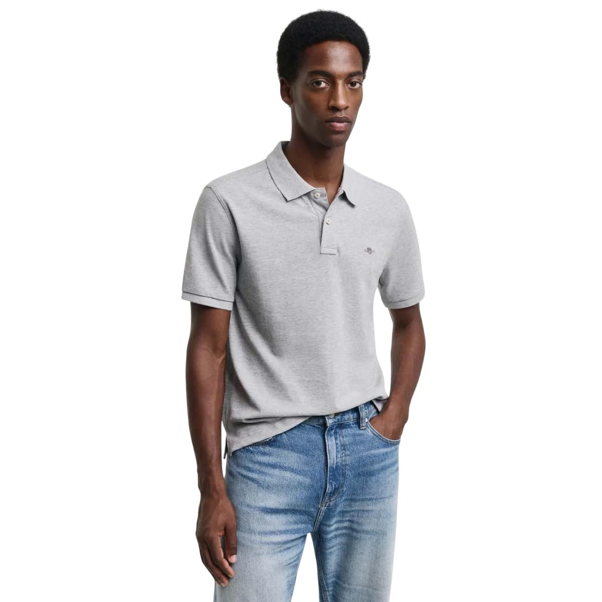 GANT Reg Emb Archive Shield Polo Camisa de Polo Hombre