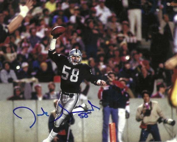Autographed Jack Squirek 8x10 Oakland Raiders Photo