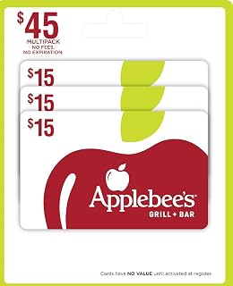 Applebee's Physical Gift Cards (Multipack of 3 x $15) - $45