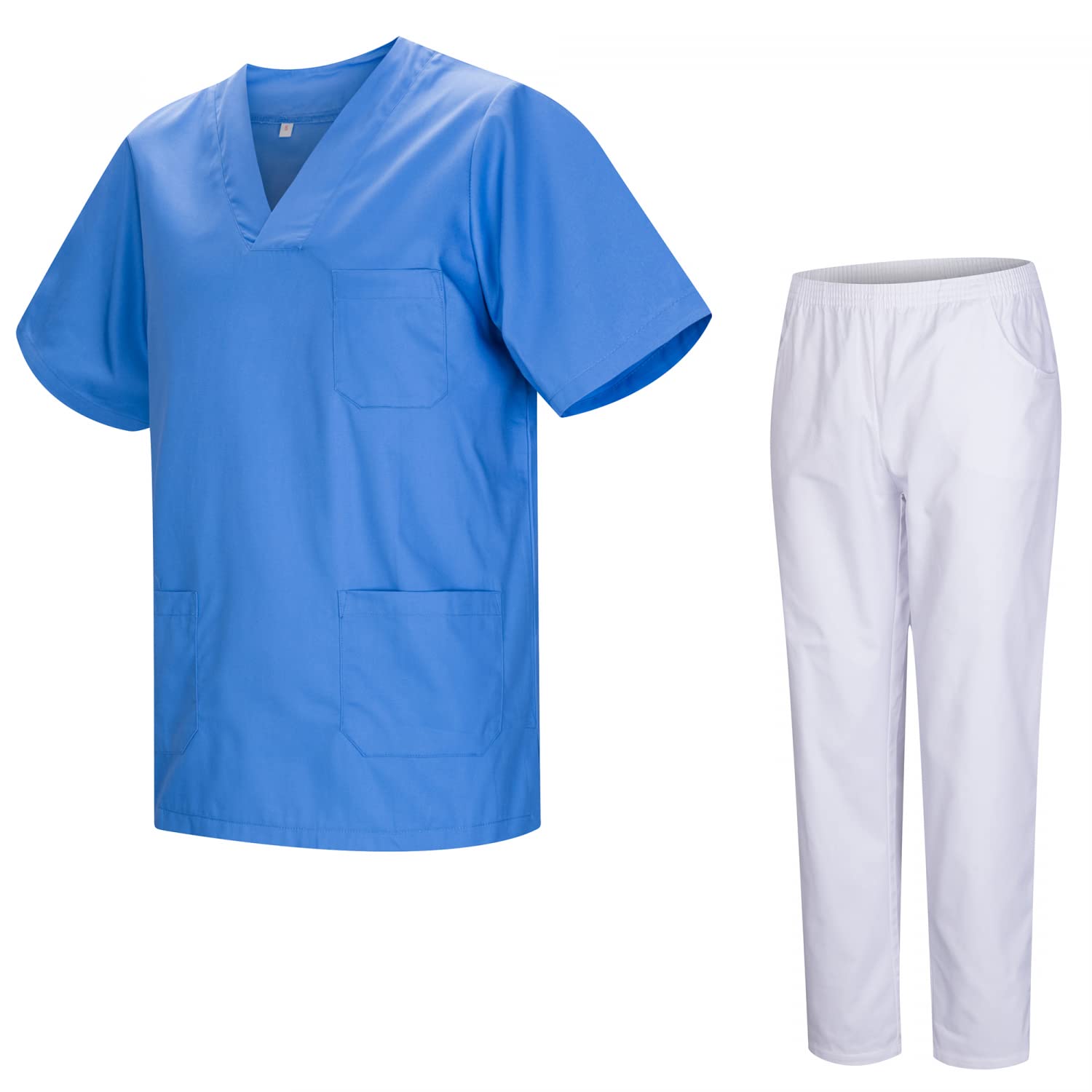 MISEMIYA Unisex Sanitary Uniform KZ-817-8312-WHITE