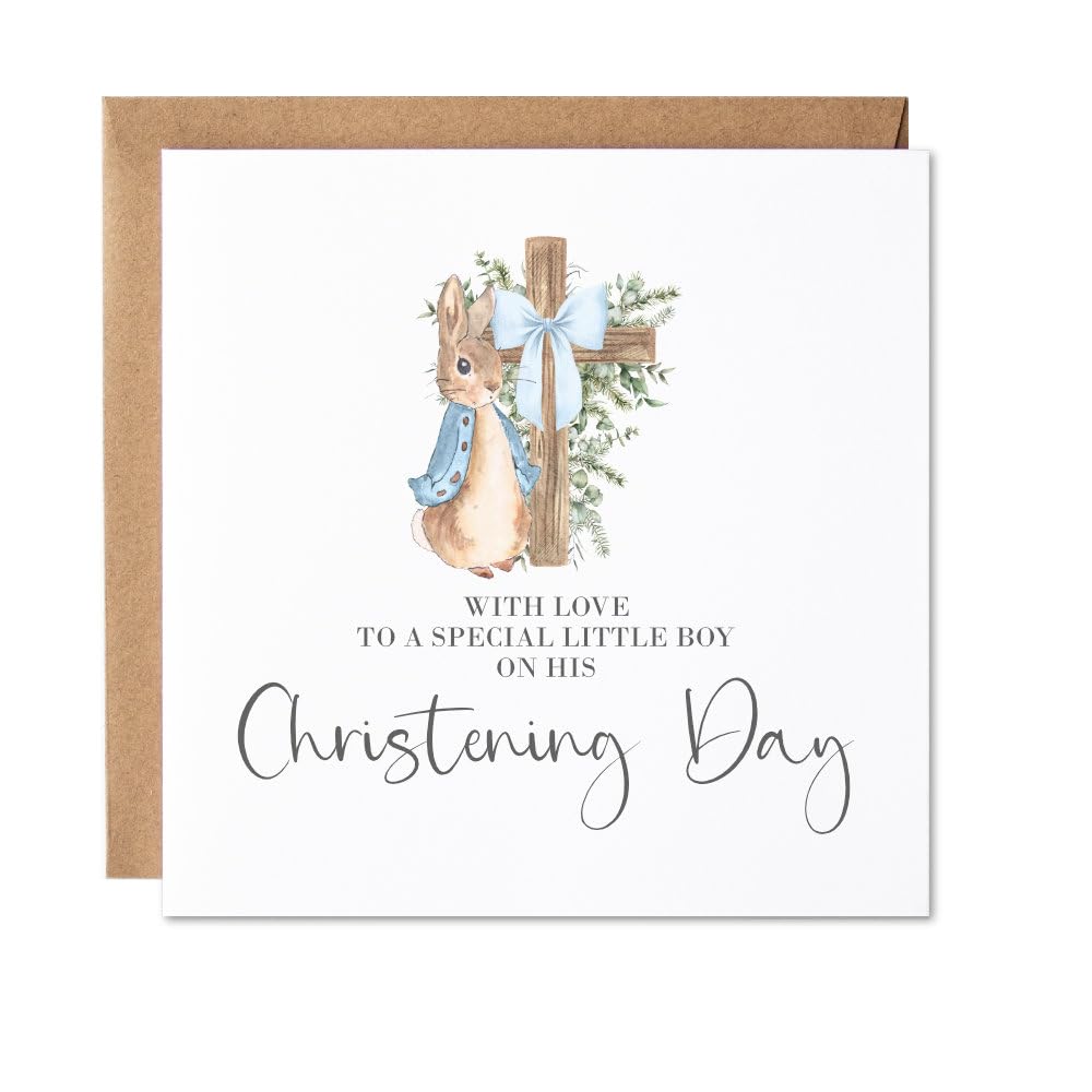 Maise & Rose Christening Card For Boys | Little Boy Christening Day Card 84 | Ba