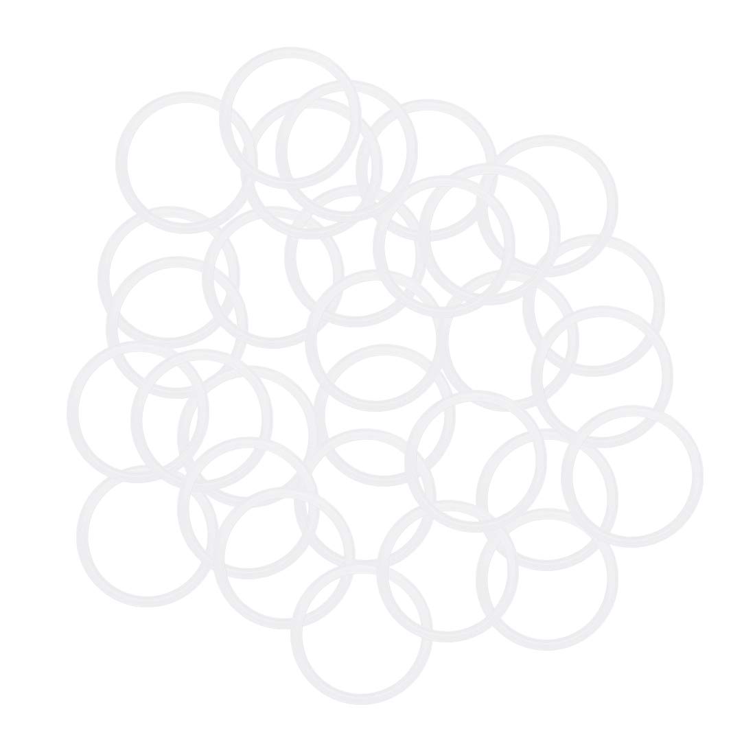Uxcell - Juntas tóricas de silicona de 19 mm de diámetro interior, 16 mm de anch