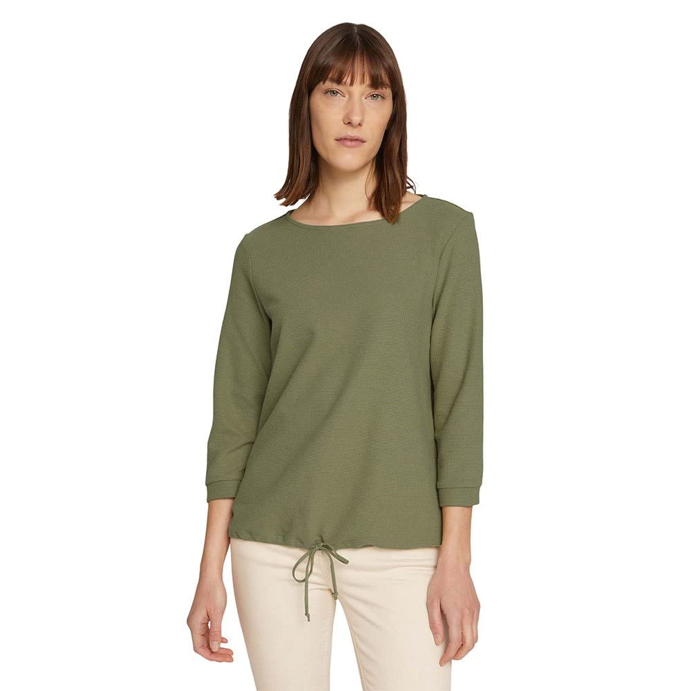 TOM TAILOR Women's Structure T-Shirt 1024039