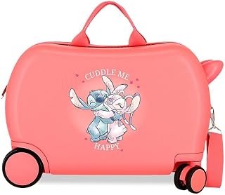 Joumma Movom Enchanted Forest Cabin Suitcase Green 38 x 55 x 20 cm Rigid 2 kg Side Combination Lock ABS 2 kg 34 L Hand Luggage, Pink, One Size, Children's Suitcase