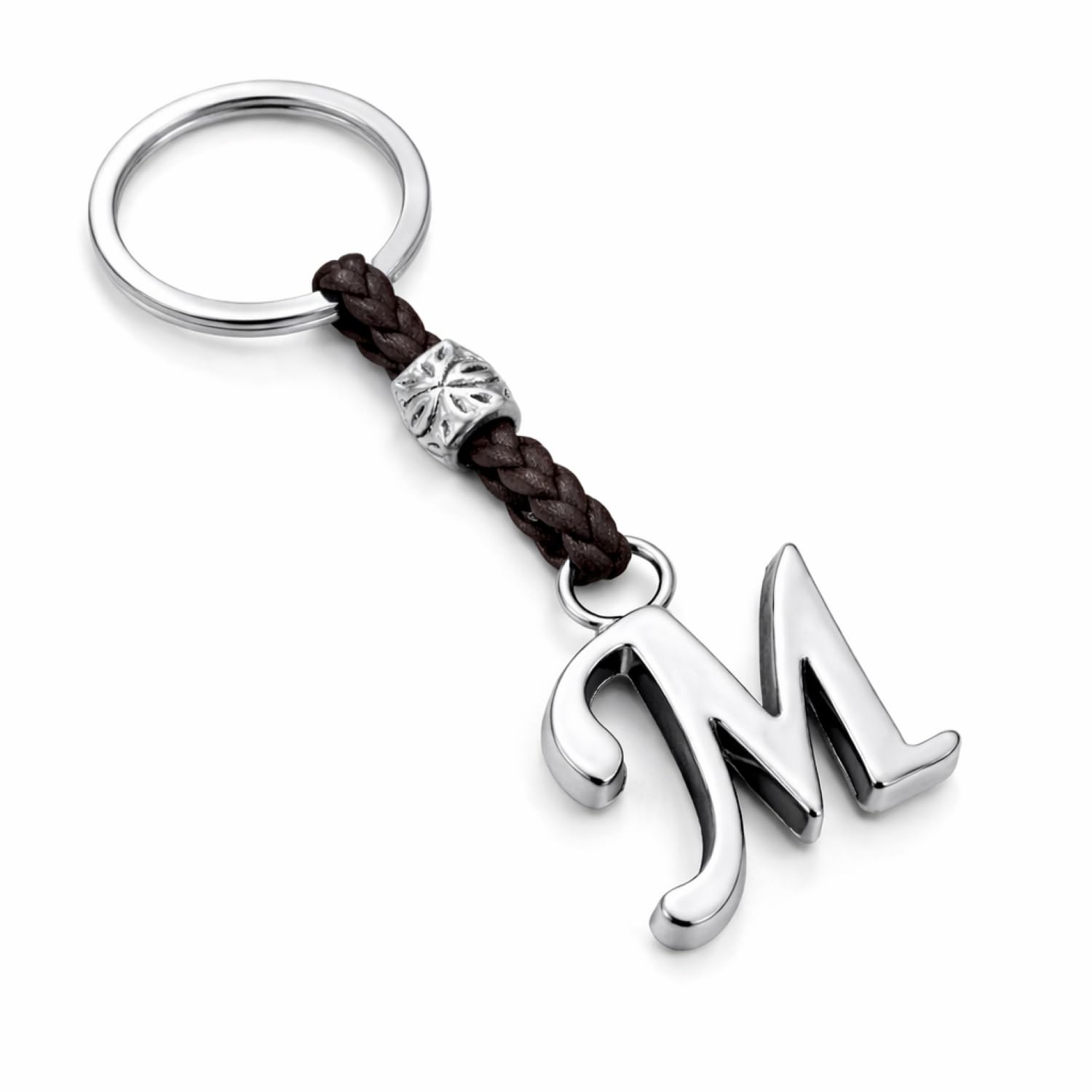 ASTER ALHELÍ - Keyring with Personalised Name Initials - Leather Keyring Letters
