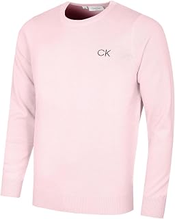 Calvin Klein Mens 2026 Comfort Crew Neck Golf Sweater
