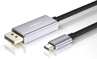 BolAAzuL USB C to DisplayPort 1.4 Cable 6FT 8K@60Hz 4K@144Hz