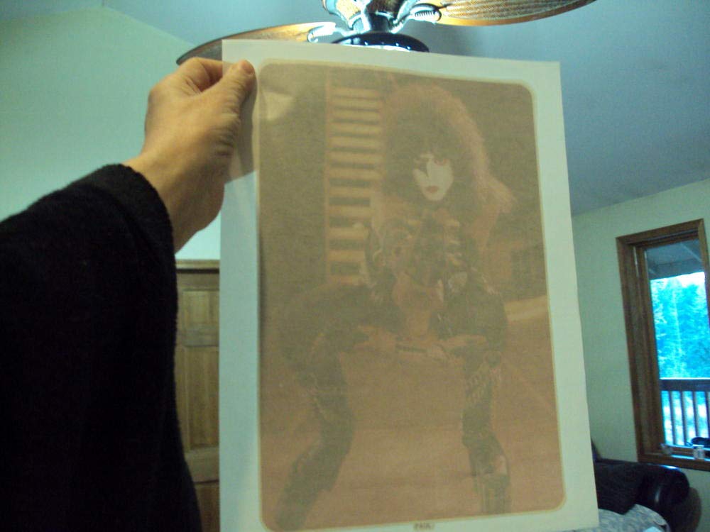 Vintage Paul Stanley Kiss Alive ll Tour T-Shirt Transfer Circa 1977