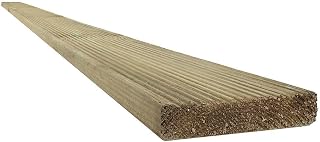 Snowdon Timber, Treated Decking Board, 10 Pack, (L) 1.8m x (W) 95mm x (T) 19mm, Garden and Outdoor Timber Deck
