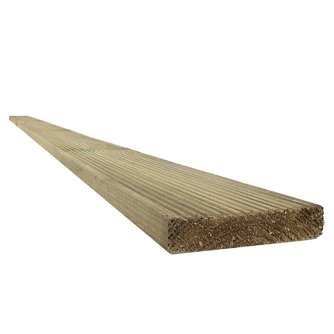 Snowdon Timber, Treated Decking Board, 10 Pack, (L) 1.8m x (W) 95mm x (T) 19mm, 